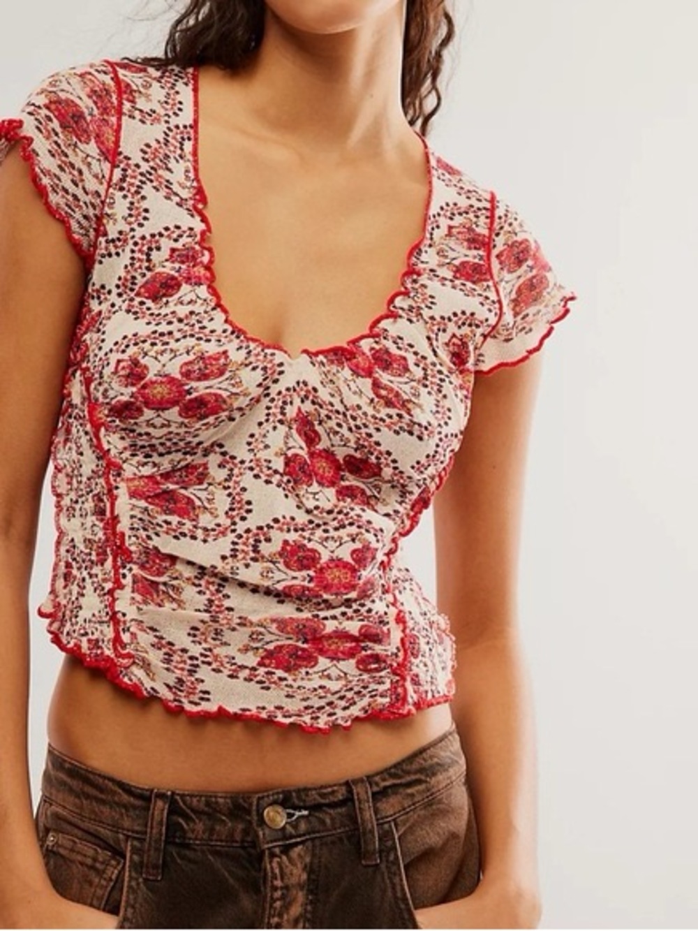 Free People Oh My Baby Tee